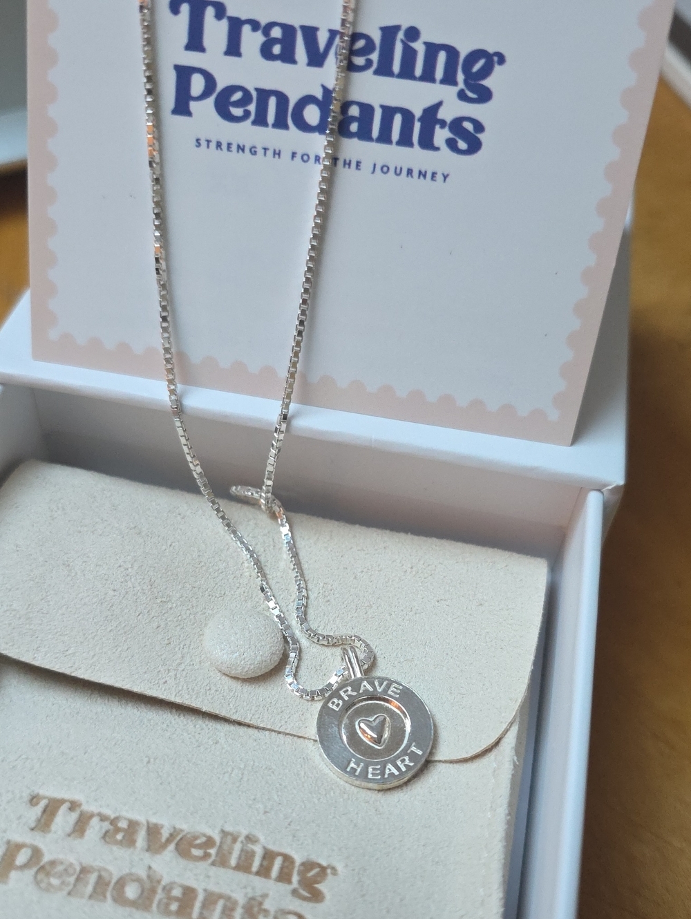 Sterling Silver Traveling Pendants Brave Heart